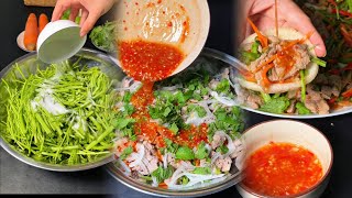 Cách làm gỏi bò rau muống ngon