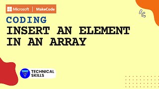 Insert an element in an array || Makecode || Coding || Block Coding || Python