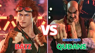 Tekken 8 ⚡️BATZ (Hwoarang) vs  Qudans (#1 Ranked Heihachi)⚡️ Tekken 8 High Level Play