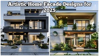 Artistic Facade Designs for Modern Homes in 2025 | Home Front Elevation Design | Home Front Colors