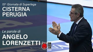 Post Match | Le parole di Coach Angelo Lorenzetti dopo la vittoria per 3-0 contro Cisterna