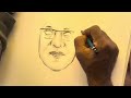 street artist live portrait sketch 67