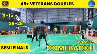 YOVEL/MAGGES vs SIVA/MAHESH | SEMI FINALS | 45+ VETERANS DOUBLES - 2024