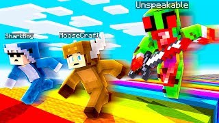 EVIL UNSPEAKABLE VS MOOSECRAFT VS 09SHARKBOY! - MINECRAFT FAN BATTLE