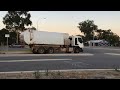 City of swan recycling and garbage trucks leaving the depot part 3