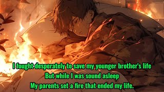 I managed to save my younger brother, but my parents had intentions of burning me alive.