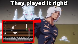 They Animated the Piano Correctly!? (Jojo Weather Report)