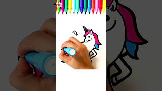 Easy Unicorn  face🦄 Drawings for Kids | Cute Small Unicorn Easy Drawing Pencil or Marker DIY Art