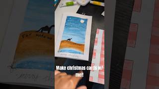 DIY Christmas cards!! Which one is your favorite??? 🎁  #subscribe #christmas #cards #diy