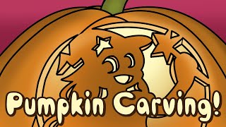 Carving a Witch Pumpkin!