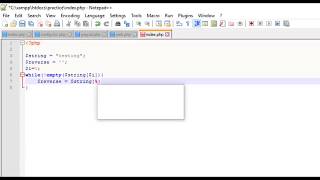 Reverse a string without using any function | PHP