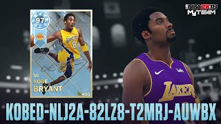 NBA 2K18 Kobe Bryant Diamond MyTeam Locker Code