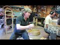 setting the collar on a frame drum