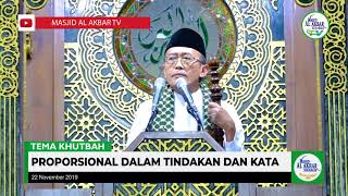 Proporsional  Dalam Tindakan dan Kata (Dr H Abdul Salam Nawawi, M.Ag)