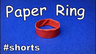 How to Make a Paper Rings | Origami Ring | Easy Origami ART #shorts