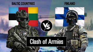 Baltic Countries vs Finland Military Power Comparison (Army / Military Power Comparison)
