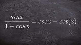 Learn how to verify an identity by adding rational trigonometric terms