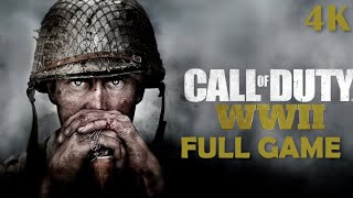 CALL OF DUTY WW2 Gameplay Walkthrough FULL GAME - Campaign Mode PC 4K
