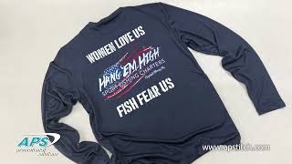 Hang Em High Screen Printed Custom Fishing Shirts | APS Promotional Solutions