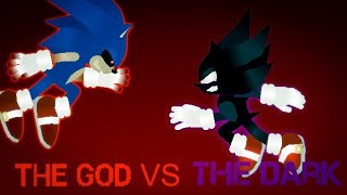 Dark sonic & Fleetway sonic VS Sonic exe