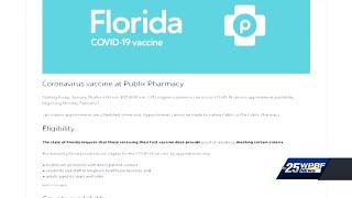 Publix official gives tips for securing a vaccine appointment
