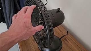 Hunter Metal Retro Table Fan \u0026 Assembly Tips