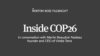 Inside COP26 | In conversation with Martin Beaudoin Nadeau, founder and CEO of Viridis Terra