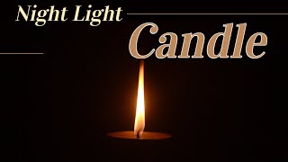 8 HOURS Tranquil Night Light Candle for a Peaceful Sleep -Video Only