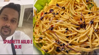 කොහොම  ද  අපි  Spaghetti Aglio e Olio හදන්නේ  italian විදිහට!!!!