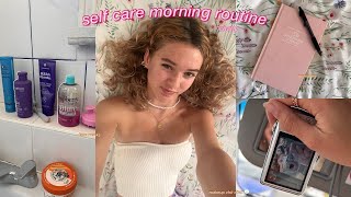 self-care morning routine | chatty grwm, face masks & more