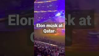 Elon Musk at Qatar watching final Match  FIFA World cup 2022