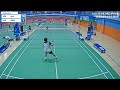 여단 중등 예선 2조 명인중 김태현 vs 경혜여중 천소윤 2025 한국중고배드민턴연맹 전국학생우수선수권대회