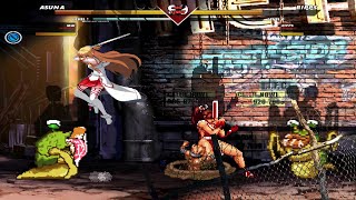 Mai and Asuna vs Ripps | Mugen Fighting Games