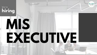 MIS EXECUTIVE | H I R E | Hyderabad Jobs | Jobs Opportunities