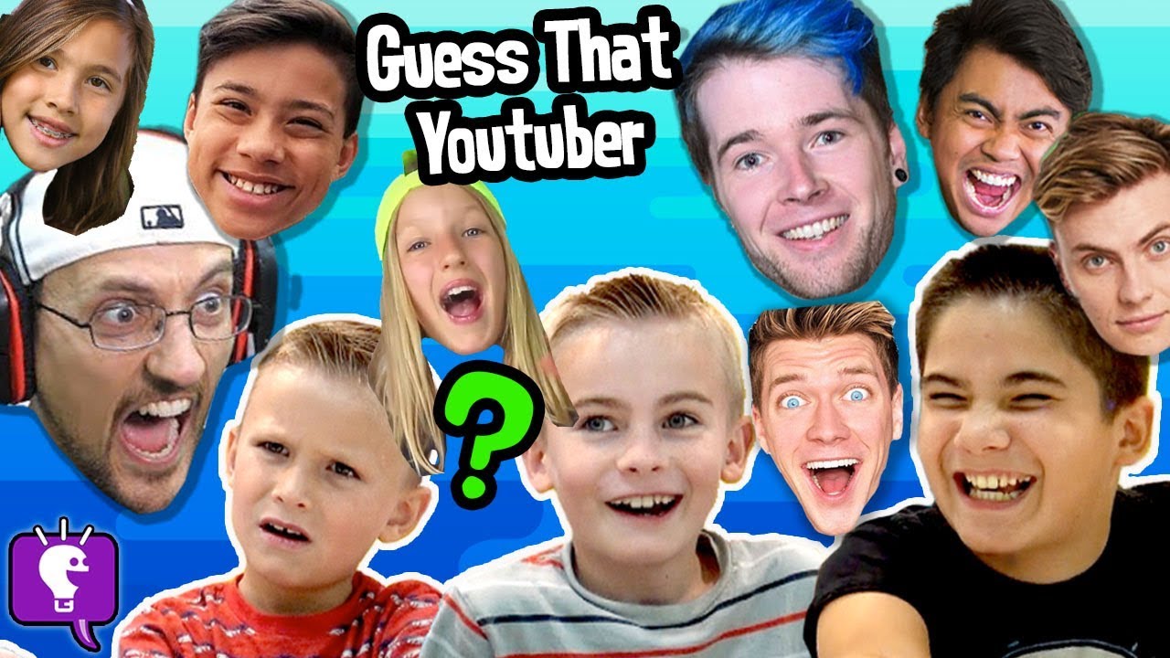 Guess That YouTuber Challenge With HobbyKidsTV - YouTube