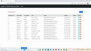 Angular 16 CRUD Using Json Server Working Demo with Source Code