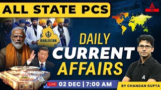02 December 2023 | Current Affairs Today | Daily Current Affairs 2023 | By Chandan Sir
