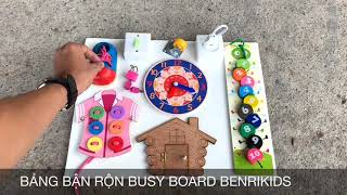 Bảng Bận Rộn Busy Board DIY Benrikids