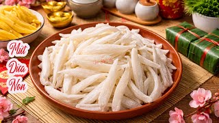 Mứt Dừa Non làm theo cách này mềm thơm để lâu không bị chảy nước | Góc Bếp Nhỏ