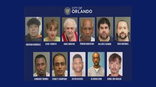 Policía de Orlando arresta a 11 hombres por intentar contratar servicios sexuales con menores