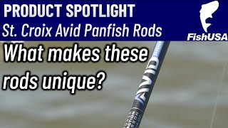 The St. Croix Avid Series Panfish Spinning Rods