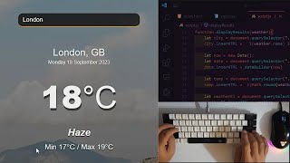 Weather App In Java script - ASMR Programming - No Talking