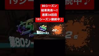 第80シーズン結果発表〜‼️ランカー継続中♪【バウンティラッシュ】 #shorts