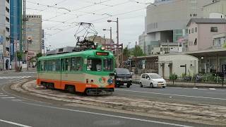 とさでん交通後免線700形・600形 菜園場町～デンテツターミナルビル前 Tosaden Kōtsū Type 700 and Type 600 Tramcar