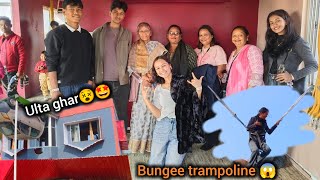 Vlog 74 | Unique House , Everything was ulta😵| Teja did Bungee trampoline 😱 | Happy New year guys 🎉🤗