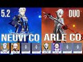 New Duo Neuvillette C0 R1 & Arlecchino C0 R1 Spiral Abyss Floor 12 Genshin impact