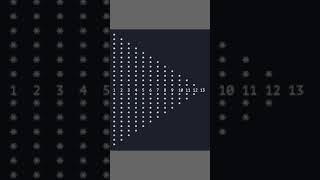 #Shorts🔥 #Java_Pattern_Program 👨💻 Print Numbers With Star Symbol in Arrow Shape ▶️▶️ .