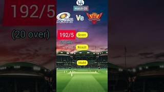 MI vs SRH || IPL 2023 Match 25 #shorts #ipl #ipl2023 #mivssrh