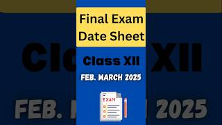 Hbse Datesheet 2025 Class 12th 👍 #shorts #hbse