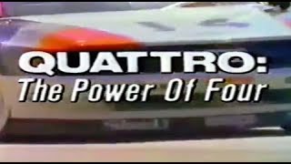 1988 Audi 200 QUATTRO : The Power of Four.